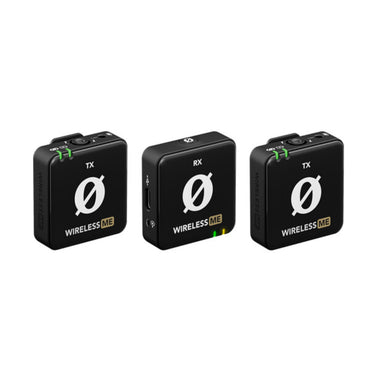 RODE WIRELESS ME 2 Person TX + TX + RX Omnidirectiol Condenser Lavalier Microphone USB Type-C Dual Channel with 2.4Ghz Max 100m Range, Gaissist Technology, 7Hrs Battery Life for Interviews, Vlog and Reporting