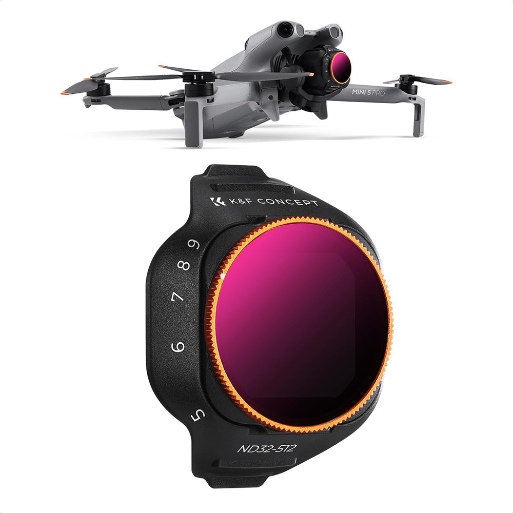 K&F Concept Nano-X Series CPL / UV / ND Lens Filter Kit for DJI Mini 5 PRO Action Camera Drone