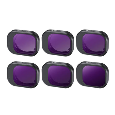 K&F Concept Nano-X Series 6pcs DJI Mini 4 Pro MRC CPL + ND Circular Polarizing + Neutral Density Drone Lens Filter Kit - CPL, ND4, ND8, ND16, ND32, ND64, ND128, ND1000, ND4/PL, ND16/PL, ND32/PL, ND64/PL