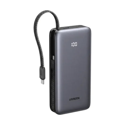 UGREEN Nexode 20000mAh 30W PD Fast Charing Power Bank with Dual Built-In USB-C Cable