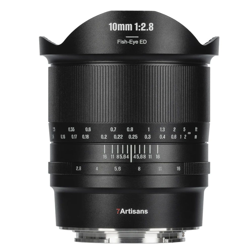 7Artisans 10mm F/2.8 Mark II Full Frame Format Canon RF Mount Ultra Wide Angle Fisheye Prime Lens MF Manual Focus Large Aperture for EOS R EOS R3 EOS RP EOS R5 EOS R6 Mirrorless Cameras