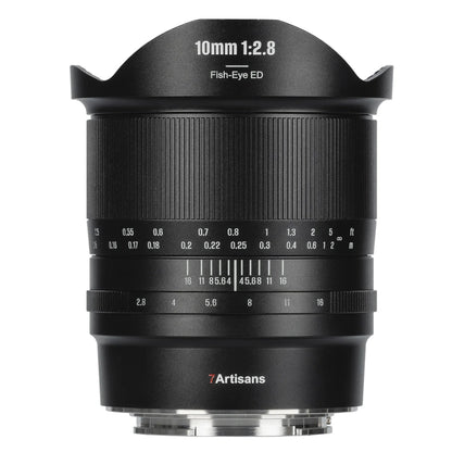 7Artisans 10mm F/2.8 Mark II Full Frame Format Canon RF Mount Ultra Wide Angle Fisheye Prime Lens MF Manual Focus Large Aperture for EOS R EOS R3 EOS RP EOS R5 EOS R6 Mirrorless Cameras