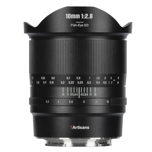 7Artisans 10mm F/2.8 Mark II Full Frame Format Canon RF Mount Ultra Wide Angle Fisheye Prime Lens MF Manual Focus Large Aperture for EOS R EOS R3 EOS RP EOS R5 EOS R6 Mirrorless Cameras