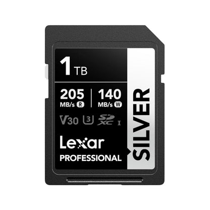 Lexar Professional SILVER SDXC V30 U3 UHS-I Memory Card | 64GB / 128GB / 256GB / 512GB / 1TB