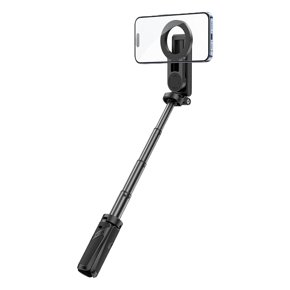 Ulanzi JJ03 Extendable Magnetic MagSafe Grip Phone Tripod for iPhone 12 - 15 / 16 Pro Max with Bluetooth Remote Control Selfie Stick - Vlogging, Live Streaming and Photography Videography | T090