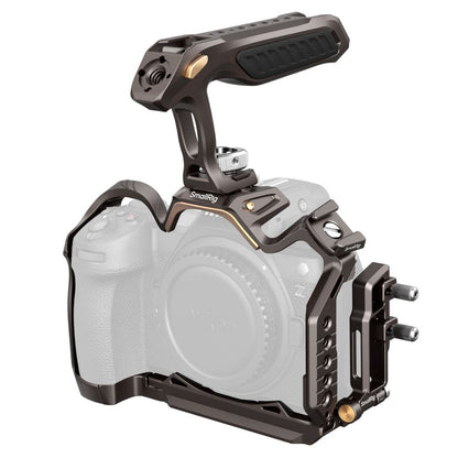SmallRig Night Eagle Full Camera Cage Kit for Nikon Z6 III with Top Handle, Arca-Type Quick Release Base Plate, TO Rail, Cold Shoe Mount, 1/4"-20, 3/8"-16, M3 & M2.5 Threaded Holes for Attachments and Accessories | 4521 4522