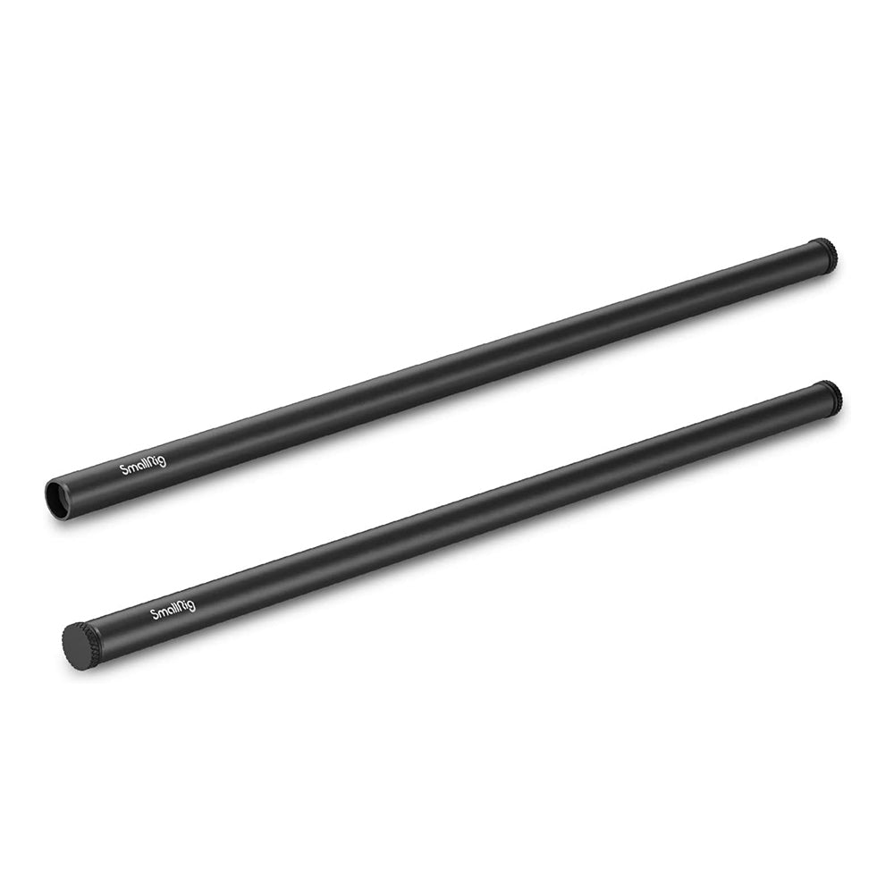 SmallRig 2pcs 16" Black Aluminum Alloy Rod (PAIR) with 1.5cm Diameter (M12-40cm) for Videography and Studio Equipment 1054
