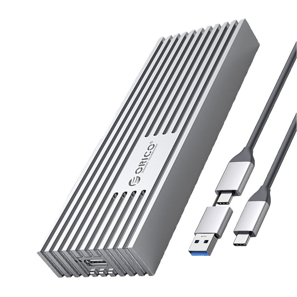 ORICO M.2 NVME SSD Solid State Drive Enclosure with USB 3.2 Gen2 x2 Interface, 20Gbps Transfer Rate, 4TB Max Capacity with PCIe 3.0, TRIM and UASP Function for Smartphone PC Desktop Laptop | M233C3-G4 | Gray, Rose Gold, Silver