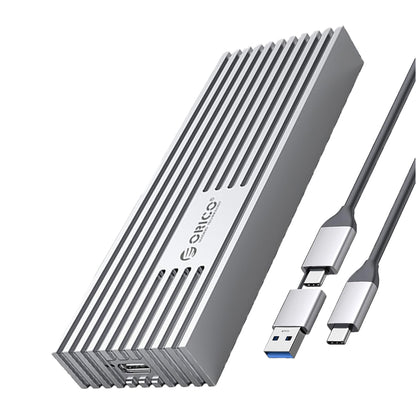 ORICO M.2 NVME SSD Solid State Drive Enclosure with USB 3.2 Gen2 x2 Interface, 20Gbps Transfer Rate, 4TB Max Capacity with PCIe 3.0, TRIM and UASP Function for Smartphone PC Desktop Laptop | M233C3-G4 | Gray, Rose Gold, Silver