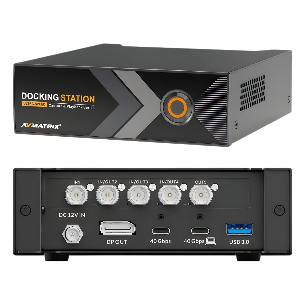 AVMATRIX TB-P51 / C41 / C-42 Ultra-Speed Docking Station Capture & Playback Thunderbolt with 5 / 4-Channel