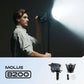 Zhiyun MOLUS B100 / B200 / B300 / B500 Bi-Color COB LED Monolight Bowens Mount with 2700-6500K CCT Color Temperature, Bluetooth and ZY Vega Mobile App Support for Lighting and Studio Equipment