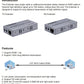 ArgoX HDES100-A 4K HDMI Extender + Audio Transmitter Receiver with 100m Range, IR Control, Supports 3D, 3.4Gbps Data Rate, HDMI1.4a, CAT5e/6 Ethernet Cable, TX and RX Support 3.5mm Audio Output