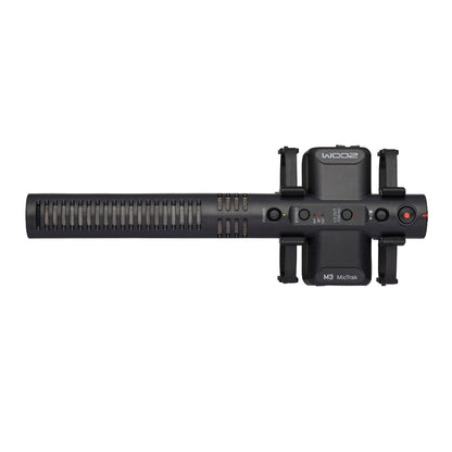 Zoom M3 MicTrak Shotgun Microphone and Audio Recorder with Stereo & Mono Mode, 32-bit Float Recording, 3.5mm AUX Camera & Headphone Output, Micro SD Card Slot, USB-C Port, Hot Shoe Mount for Vlogging, Video Content Creation, Film Making