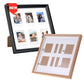 Pikxi 2-in-1 Wooden Picture Frame for FUJIFILM Instax Mini Film and 4R Photo Prints with Stand and Wall Mount