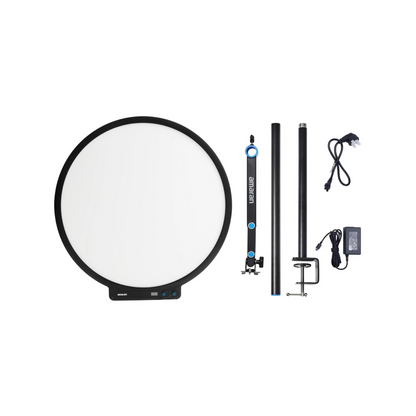 Aputure Amaran Verge Max Kit Flicker-Free 60W LED Panel Light 22" Circular Edge, 2700K-6500K Bi-Color CCT, USB C PD, High CRI 96 TLCI 98, Sidus Link / Bluetooth App Control and Portable Design for Photography, Video and Content Creation