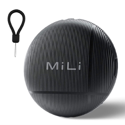 MiLi LiTag Duo Black Item Finder - iOS Apple Find My & Android Google Find Hub Compatible