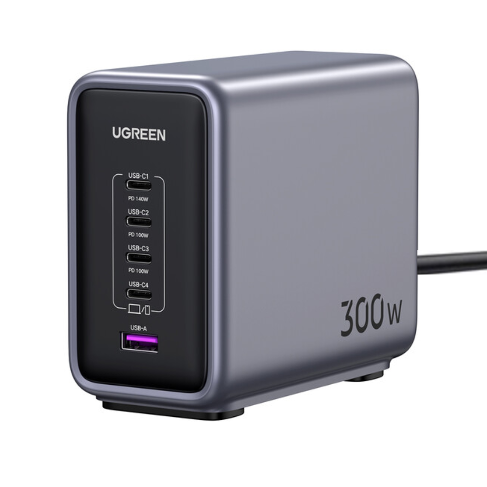 UGREEN Nexode 300W 5-Port GaN USB-C/USB-A PD Fast Charger