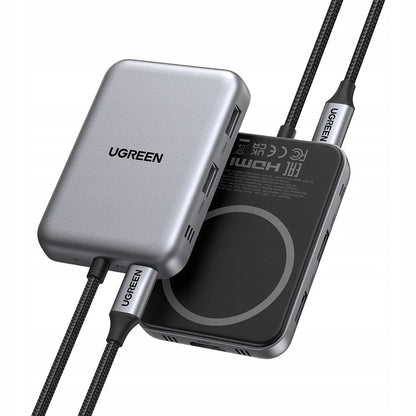 UGREEN 7-in-1 Magnetic USB-C Docking Station Hub – HDMI 4K@60Hz, USB-C PD Charging, USB-A Data Port