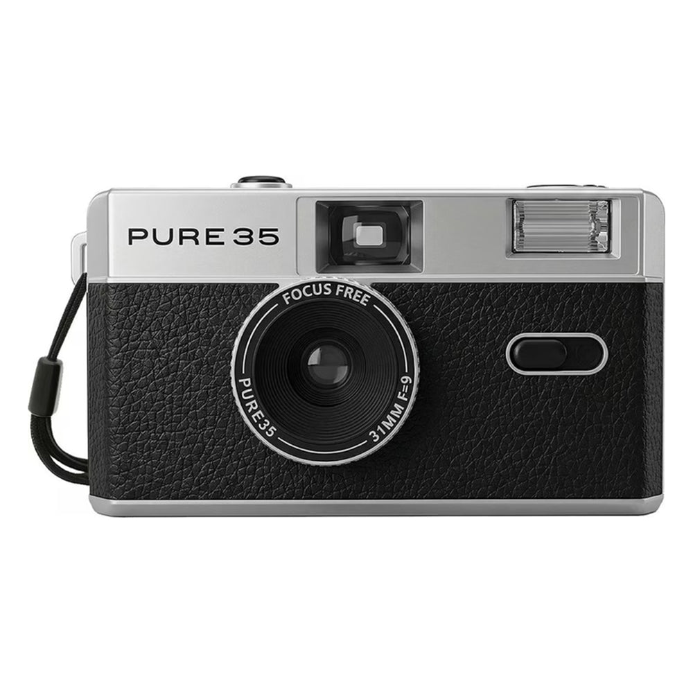 KODAK PURE35 Reloadable 35mm Point & Shoot Film Camera with Built-In Flash, Focus-Free Lens & Manual Film Winder