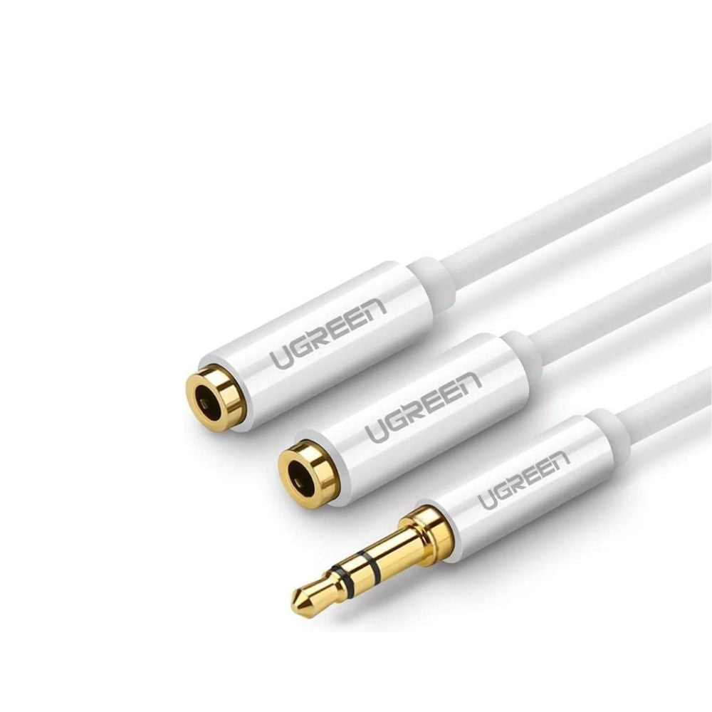 [CLEARANCE] UGREEN 3.5mm Jack Male to 2 Female Aux Connector Audio Splitter Cable for PC, Laptop, Tablet, Phone, etc. | 10739