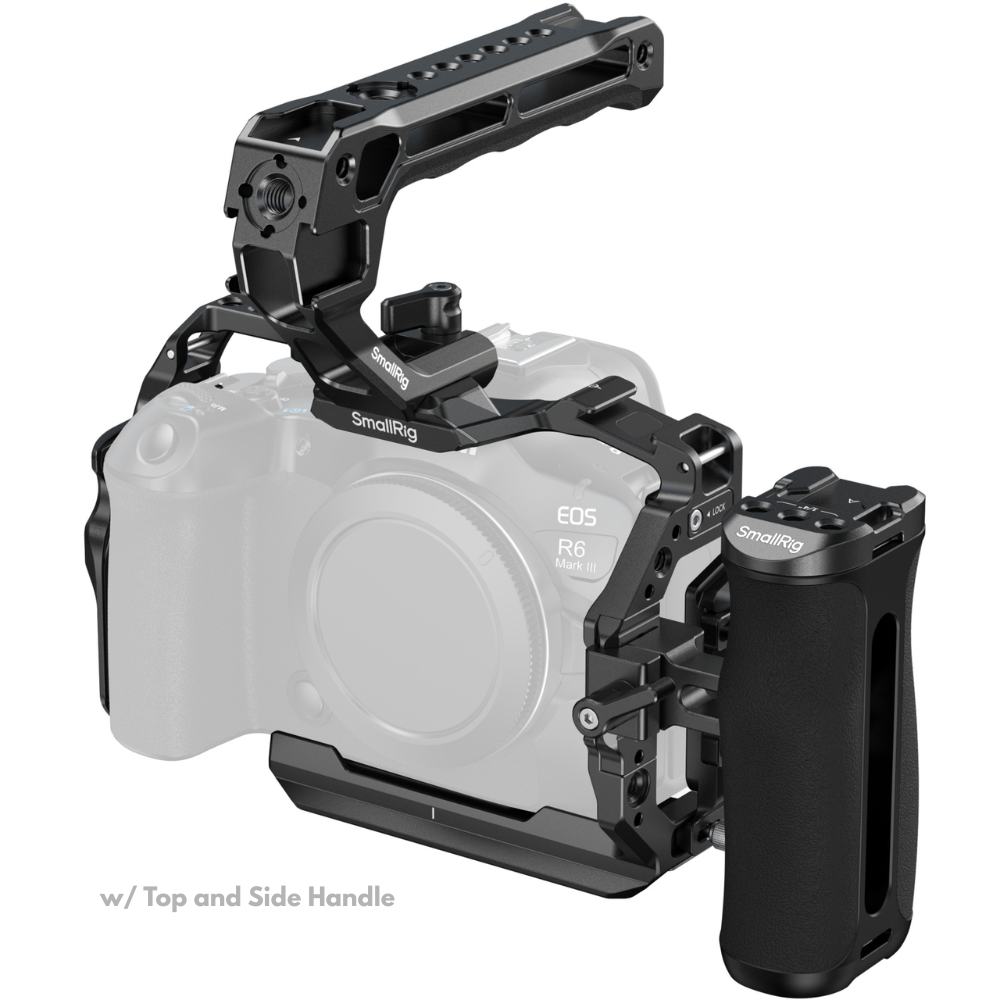 SmallRig L-Shaped Mount Plate with AirTag Slot / Camera Cage Kit for Canon EOS R6 Mark III / R6 II
