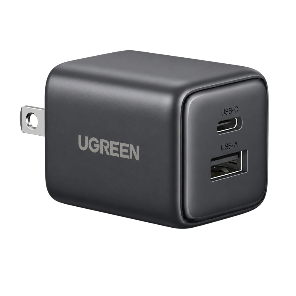 UGREEN 20W Dual Port (USB-C & USB-A PD) GaN Fast Charging Adapter | X514 (55533)