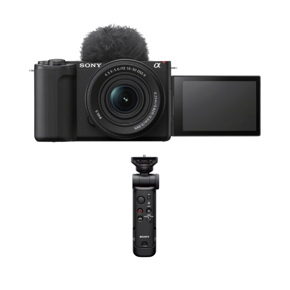 Sony ZV-E10 II Mirrorless Vlog Camera w/ 16-50mm F3.5-5.6 OSS II Lens & GP-VPT3 Wireless Shooting Grip