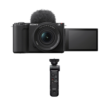 Sony ZV-E10 II Mirrorless Vlog Camera w/ 16-50mm F3.5-5.6 OSS II Lens & GP-VPT3 Wireless Shooting Grip