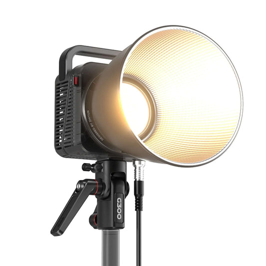 Zhiyun MOLUS G300 300W Bi-Color COB LED Monolight Bowens S Mount with 2700-6500K CCT Color Temperature, Peak 500W MAX Extreme Mode, Dynavort Active Cooling, Onboard, Bluetooth Controls and ZY Vega Mobile App Support for Photo and Video