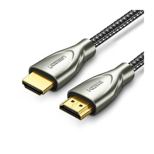 UGREEN 1m/ 1.5m/ 2m/ 3m/ 5m 4K Ultra-HD HDMI 2.0 Male to Male Video Connector Cable with Carbon Fiber Cable Jacket for MacBook, PC, Desktop Computer, DVD Player, PS5/PS4/PS3, Xbox One/360, to TV, Monitor, Projector, etc.