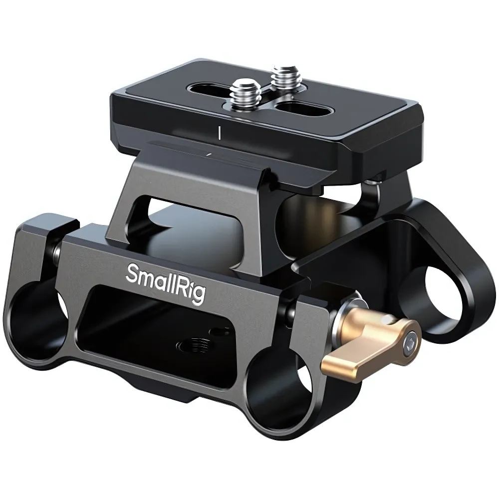 SmallRig Arca-Type Baseplate Kit with 15mm LWS Rod Bracket Camera Rig Mount for DSLR, Mirrorless & Cinema Cameras | Quick Release Plate, Adjustable Lever-Lock, Multiple 1/4"-20 & 3/8"-16 Threads | 5365