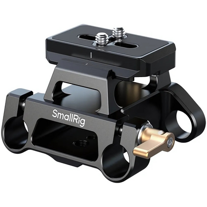 SmallRig Arca-Type Baseplate Kit with 15mm LWS Rod Bracket Camera Rig Mount for DSLR, Mirrorless & Cinema Cameras | Quick Release Plate, Adjustable Lever-Lock, Multiple 1/4"-20 & 3/8"-16 Threads | 5365