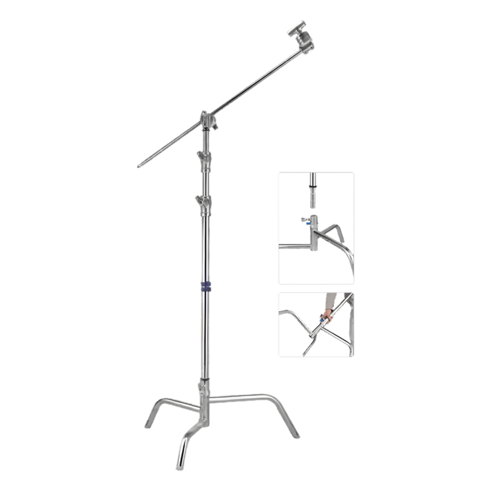 Dearkol DC-1 C-Stand with Unique Collar, Turtle Base & Detachable Leg