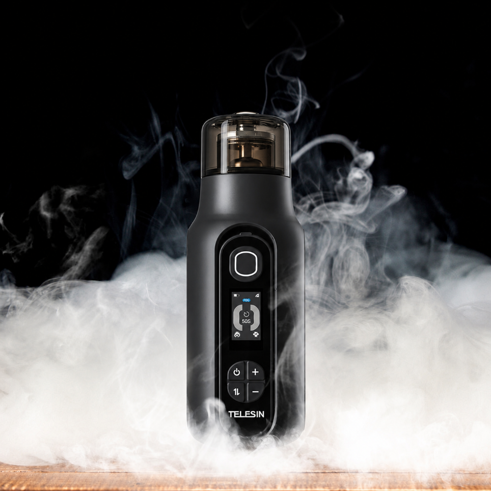 TELESIN C40 Portable Fog Machine 2500mAh with Remote Control Tri-Mode and 36 Fog Level Presets and Timer Function