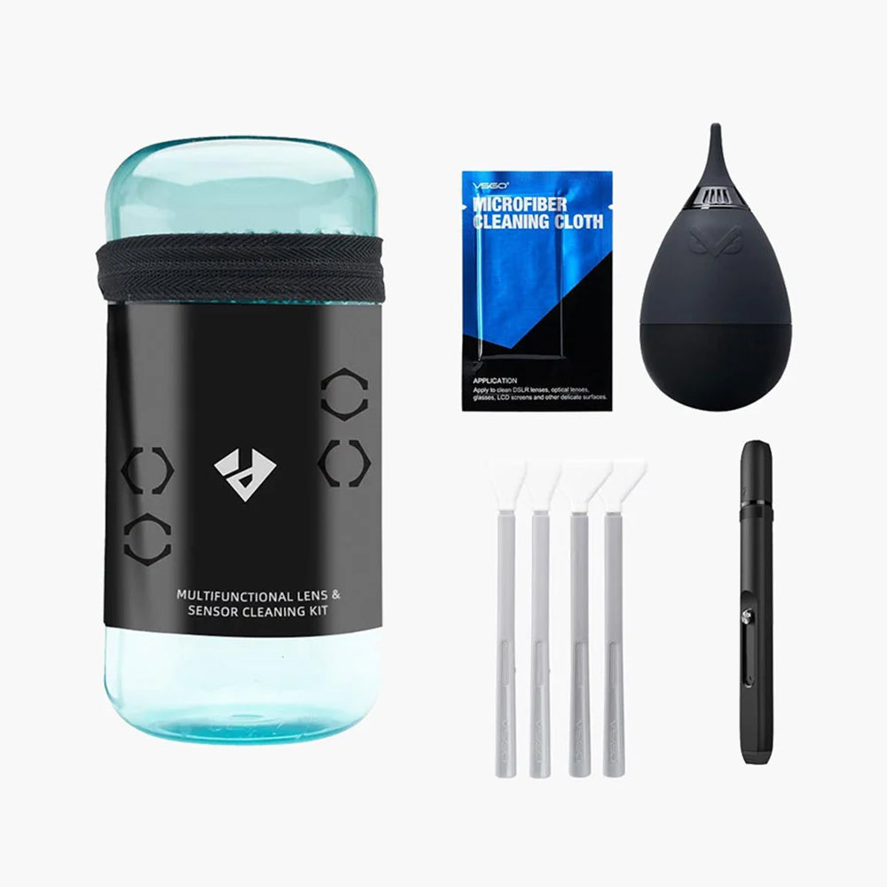 VSGO 8-in-1 Camera Lens & Sensor Cleaning Kit with Air Blower, Cleaning Pen & Sensor Swabs