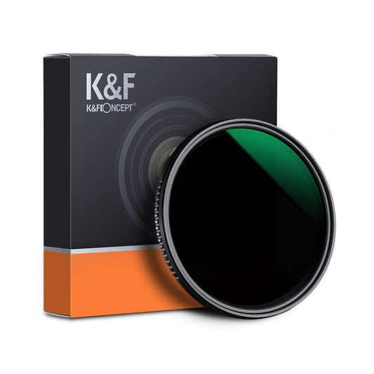 K&F Concept Variable Neutral Density Fader ND8 to ND2000 Waterproof Anti-Scratch Green Coated Japan Optics for Camera DSLR Mirrorless 37mm 40.5mm 43mm 46mm 49mm 52mm 55mm 58mm 62mm 67mm 72mm 77mm 82mm