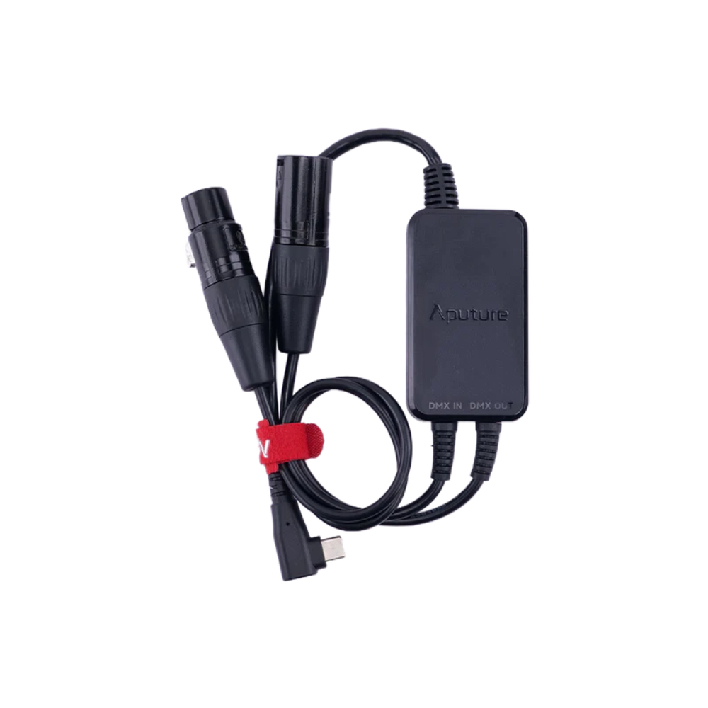 Amaran by Aputure Active USB‑C to 5‑Pin DMX In & Out Adapter for Lighting Control