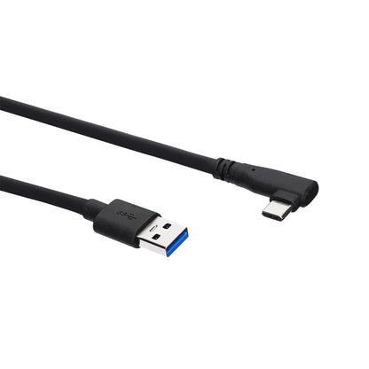 OBSBOT 5 / 20-Meters USB Type-A to Type-C Male Right Angled Data & Power Cable with Ultra HD 4K High Transmission Speed for Tiny, Meet, Tail PTZ Streaming Cameras and Webcams