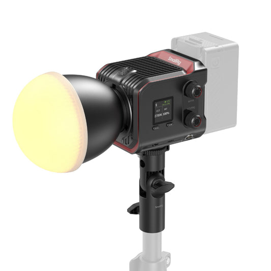 SmallRig RC 100B COB LED 97+ Bi-Color Palm-Sized Video Light with Reflector, V-Mount Battery Plate, Noise-Free Cooling Fan, 12 Light Effects, Onboard & Wireless Control for Photography, Filmmaking & Studio Lightning | 4893