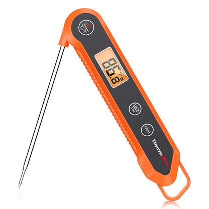 ThermoPro TP03H Digital Instant Read Meat LCD Thermometer with 3-4 Seconds Response Time, 180° Rotating Probe, Built-in Magnet Mount, Calibration & Backlight for BBQ Smoker Grilled Steak, Pan / Deep Frying Kitchen Accessory
