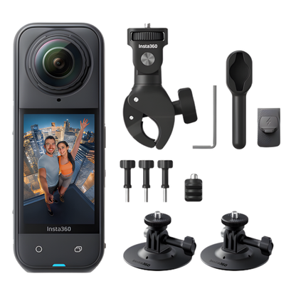 Insta360 X5 8K UHD 360° Action Camera Motorcycle Bundle Kit