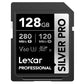 Lexar Professional 256GB 128GB 64GB Silver Pro SDXC UHS-II Memory Card V60 Class 10 U3 with Max 280MB/s Read Speed for Videography and Photography