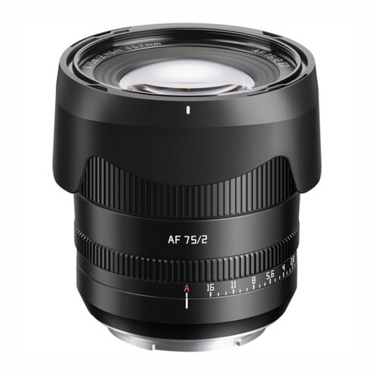 TTArtisan 75mm F/2.0 STM AF Full Frame Format Sony E | Nikon Z Mount Portrait Prime Lens Fast Large Aperture Metal Body, Autofocus Eye Detection, ED and High Index Optics, Clickable Aperture Ring, 29.5" Focus Distance, USB Type-C Port