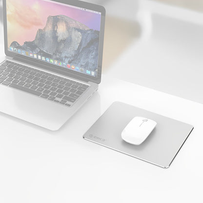 ORICO Aluminum Alloy Mouse Pad with Anti-Slip Silicone Pads for Home & Office Desktop Computers