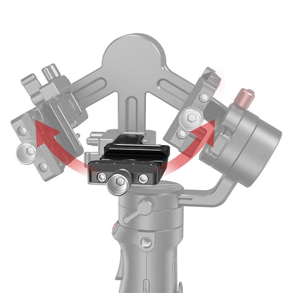 [CLEARANCE] SmallRig Arca-Type Quick Release Clamp Baseplate with Hex Spanner, Thumb Screw, Rubber Padding and Scale Marking for Zhiyun Crane M2 Gimbal Stabilizer and other ARCA Tripods DPC2508
