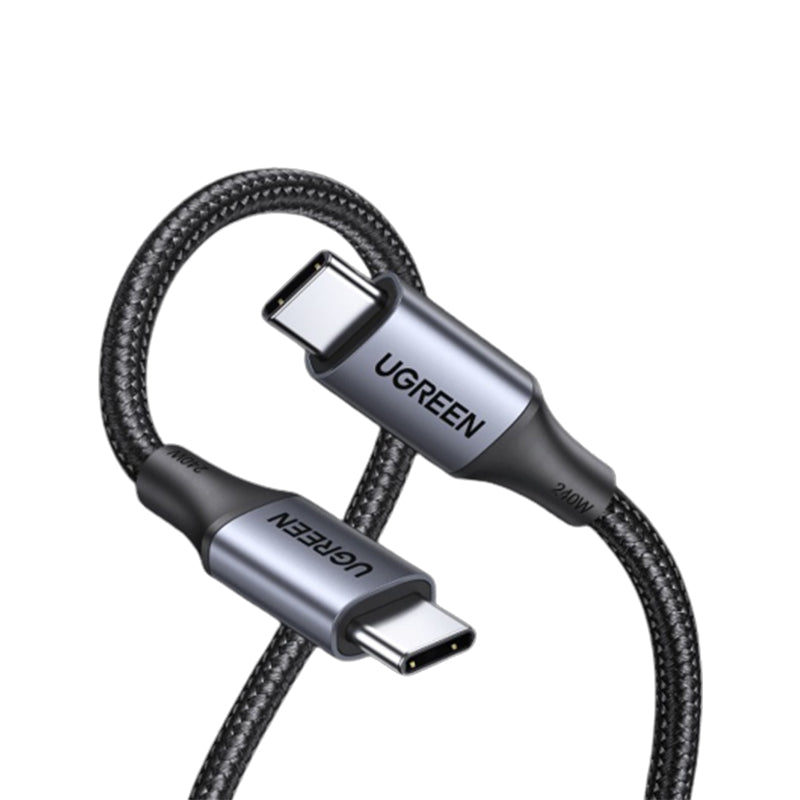 [CLEARANCE] UGREEN 240W USB C PD 3.1 1 Meter Fast Charging Cable Charger with 480Mbps Transmission Rate for MacBook, iPad Pro, Samsung Galaxy, Laptop, Android Smartphone, Tablet, Headphones, Speaker, etc. | 15311