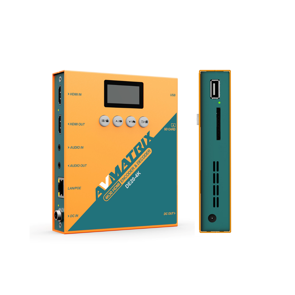 AVMATRIX DE20-4K 4K 60fps HDMI Video Encoder Decoder