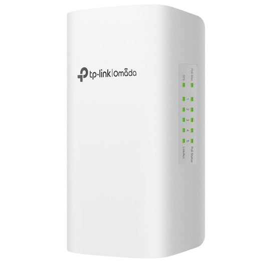 TP-Link Omada SG2005P-PD 5 Port Gigabit Smart Switch with PoE++ In / PoE+ Out, Max 200m PoE Distance, Full Gigabit Ports, IP55 Water Dust Resistant and Static Routing for Internet and Networking