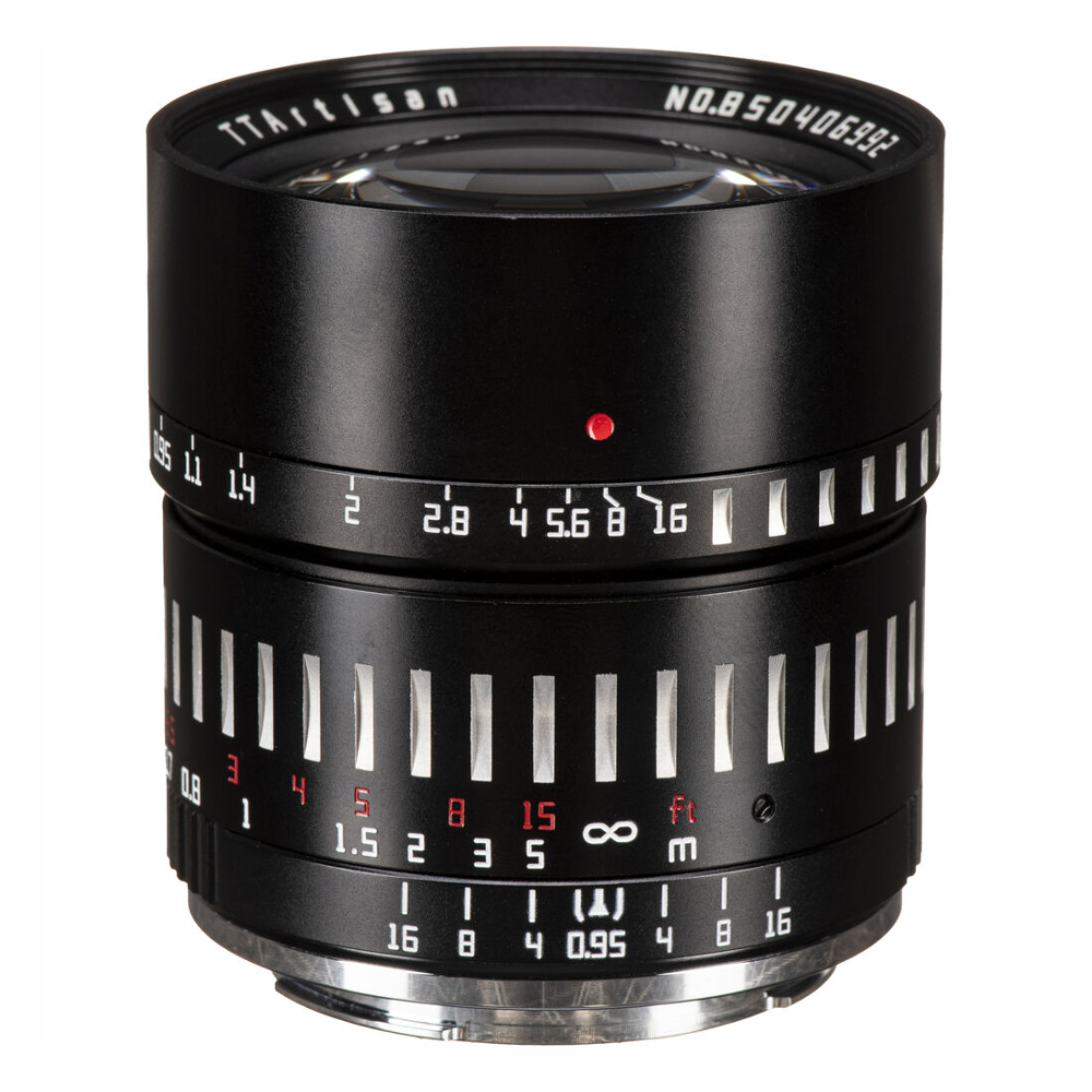 TTArtisan 50mm F/0.95 APS-C Format Portrait Prime Lens for Sony E | Nikon Z | M43 | Leica L | FUJIFILM X | Canon RF Mount Mirrorless Cameras Large Aperture MF Manual Focus Full Metal Body for Dreamy Bokeh & Low Light Photography