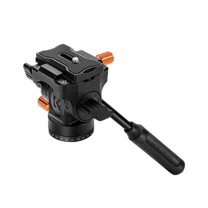 K&F Concept Fluid Video Head with 360° Pan, Quick Release Plate & 3kg Load Capacity